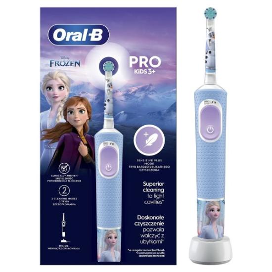 Prekės „BRAUN D103.413.2K Vitality PRO Kids 3+ Frozen dantų šepetėlis“ paveikslėlis