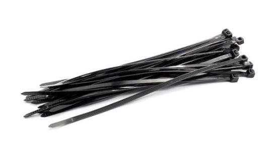 Prekės „Nailono dirželiai 3,6x140mm 100vnt Juodi“ paveikslėlis