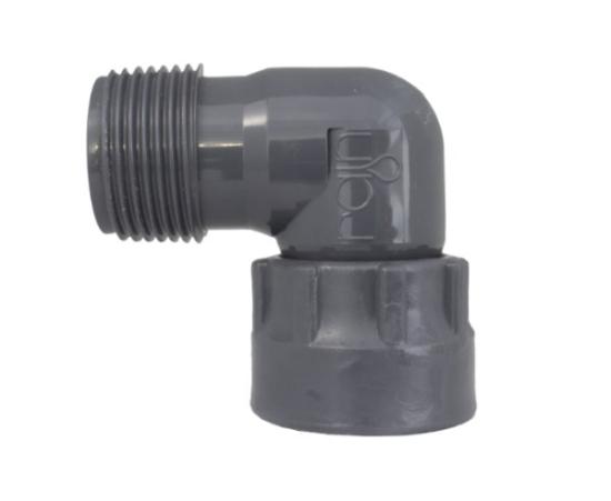 Prekės „PVC alkūninė jungtis 1"Fx1"M W“ paveikslėlis