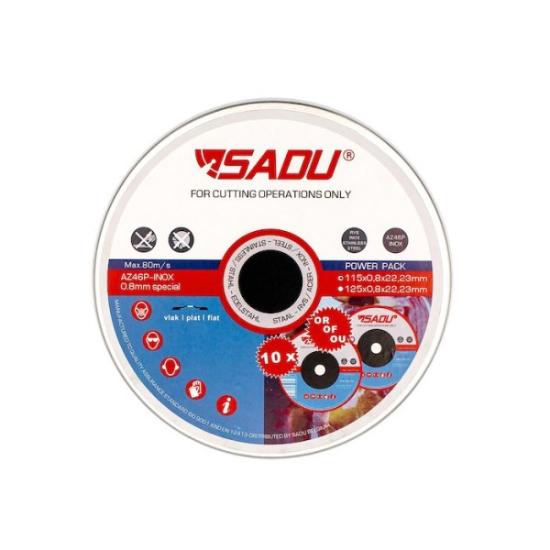 Prekės „Nerūd. plieno pjovimo diskas SADU 125x1,0mm 10 vnt.“ paveikslėlis