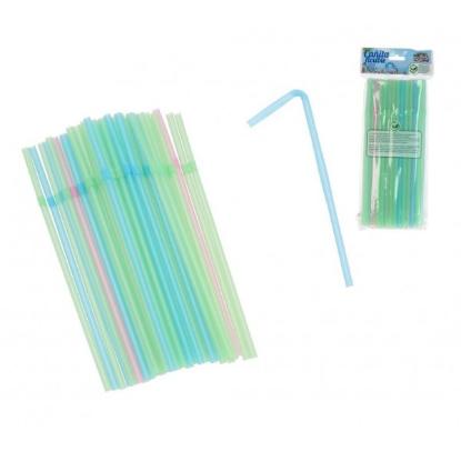 Prekės „Šiaudeliai plast. 21*0.6cm 50vnt“ paveikslėlis