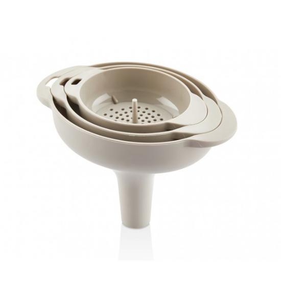 Prekės „Piltuvėliai plast. 7/8.5/10cm oval 3vnt L-874“ paveikslėlis