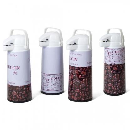 Prekės „Termosas plast. 1.9L su pompa COFFEE“ paveikslėlis