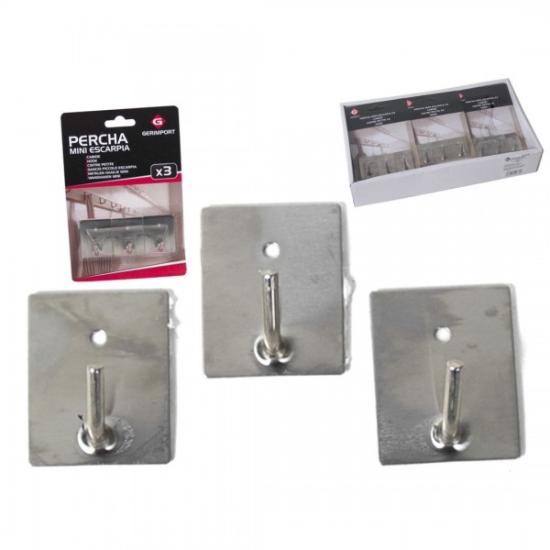 Prekės „Kabliukai met. 3*3.5cm 3vnt lipnieji MINI“ paveikslėlis