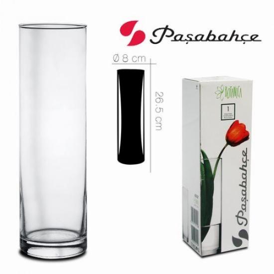 Prekės „Vaza stikl. 26*7.7cm TUBE FLORA“ paveikslėlis