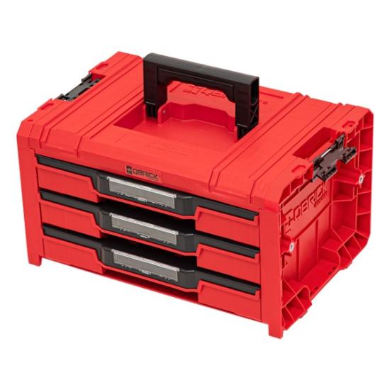 Prekės „QBRICK PRO įrankių dėžė su 3 stalčiais 2.0 EXPERT RED“ paveikslėlis