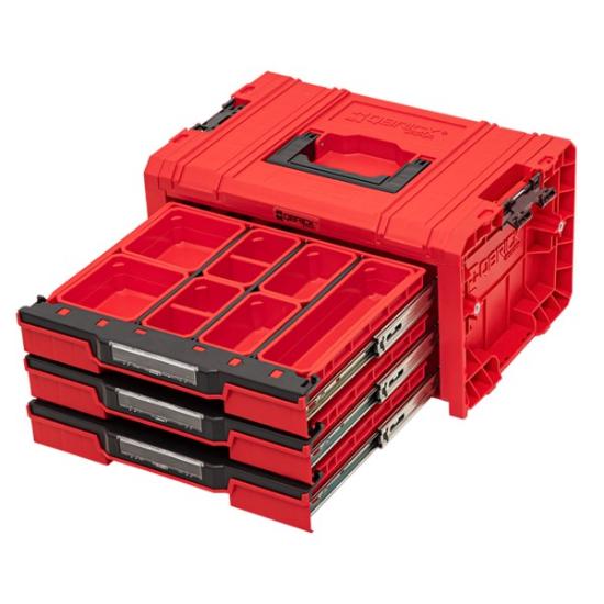 Prekės „QBRICK PRO įrankių dėžė su 3 stalčiais 2.0 EXPERT RED“ paveikslėlis