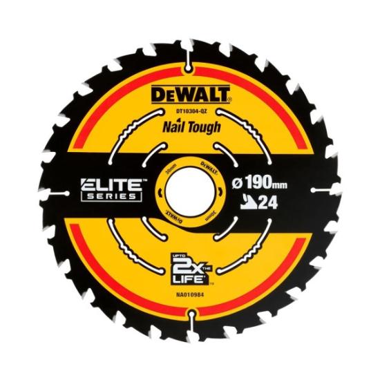 Prekės „Pjov. diskas medienai DeWalt ELITE CSB 190x30mm 24T“ paveikslėlis