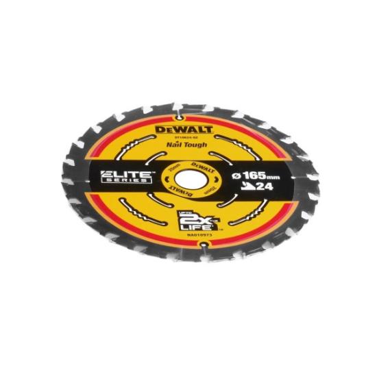 Prekės „Pjov. diskas medienai DeWalt ELITE CSB 165x20mm 24T“ paveikslėlis