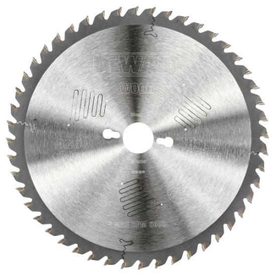 Prekės „Pjov. diskas medienai DeWalt 260mmx30mm 48T“ paveikslėlis