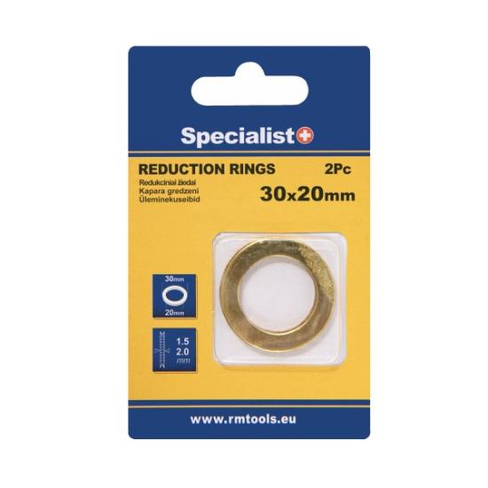 Prekės „SPECIALIST+ redukcinis žiedas, 30x20x1.5/2 mm, 2 vnt.“ paveikslėlis