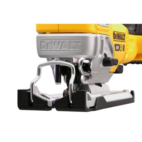 Prekės „Akumuliatorinis siaurapjūklis DeWalt DCS334NT“ paveikslėlis