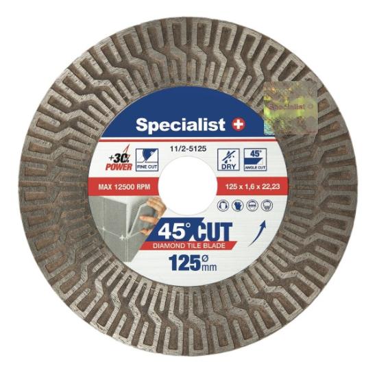 Prekės „SPECIALIST+ deim. pjovimo-šlifavimo diskas, 125mm“ paveikslėlis