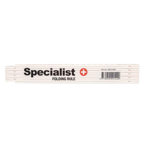 Prekės „SPECIALIST+ sulankstomas plastikinis metras, 2 m“ paveikslėlis