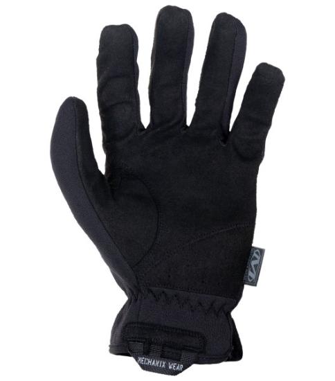 Prekės „Pirštinės Mechanix FastFit® juodos, L dydis. Rauktas rankogalis, 0.6 mm dirbtinė oda, TrekDry®, touchscreen technologija“ paveikslėlis