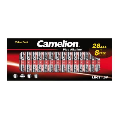 Prekės „Elementai alkaline, LR03 B28+8, AAA, 1.5V, CAMELION, 36 vnt.“ paveikslėlis