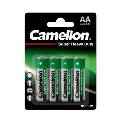 Prekės „Elementai, anglies cinko, AA, 1,5V, R06, B4, CAMELION, 4 vnt.“ paveikslėlis