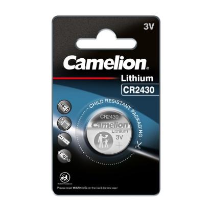 Prekės „Mikro ličio elementas CR2430, 3V, CAMELION 1 vnt.“ paveikslėlis