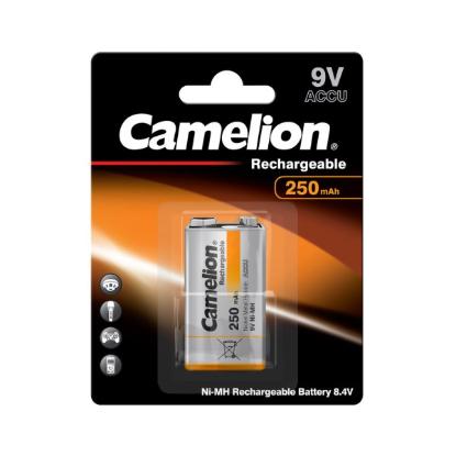 Prekės „Įkraunamas elementas "Krona", 9V, 250 mAh, CAMELION, 1 vnt.“ paveikslėlis
