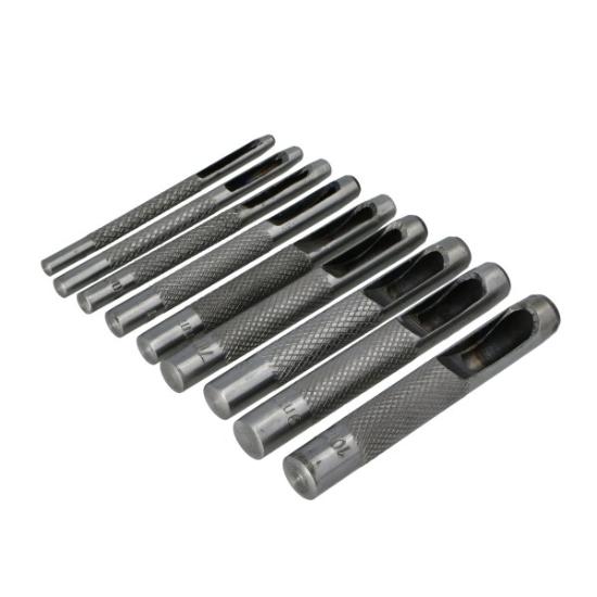 Prekės „Skylių pramušėjų rinkinys, FASTER TOOLS, 9 vnt.“ paveikslėlis