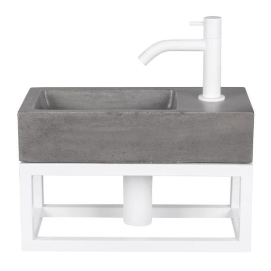 Prekės „Praustuvo komplektas DIFFERENZ Juti Concrete 38,5 cm“ paveikslėlis