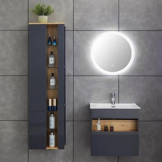 Prekės „Veidrodis su LED apšvietimu LYFCO 204-3-17-2 60“ paveikslėlis