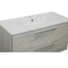 Prekės „Vonios spintelė KAMĖ Gama 100, pilkas uosis, su praustuvu“ paveikslėlis