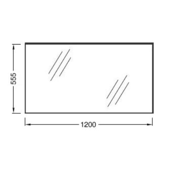 Prekės „Veidrodis SANIJURA Pure 120x55,5“ paveikslėlis