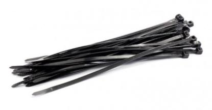 Prekės „Nailono dirželiai 4,8x430mm 100vnt Juodi“ paveikslėlis
