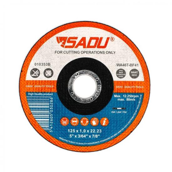 Prekės „Nerūdij.plieno pjovimo diskas SADU 125x1,0mm“ paveikslėlis