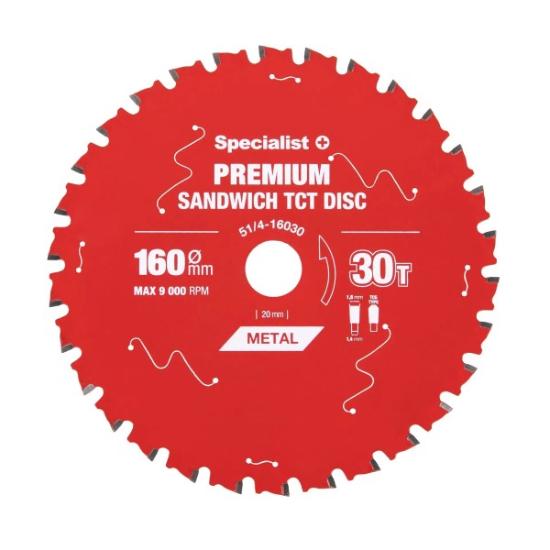 Prekės „Pjovimo diskas 160x30Tx20mm, Sandwich PREMIUM, SPECIALIST+“ paveikslėlis