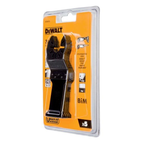Prekės „Daugiafunkcinio įrankio geležtės 31 mm x 43 mm, DeWALT, 5 vnt.“ paveikslėlis