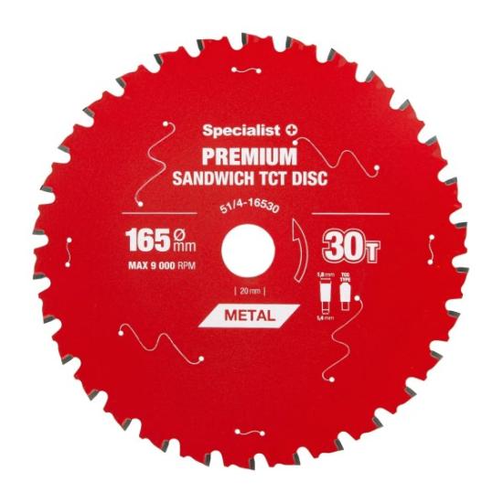 Prekės „Pjovimo diskas 165x30Tx20mm, Sandwich PREMIUM, SPECIALIST+“ paveikslėlis