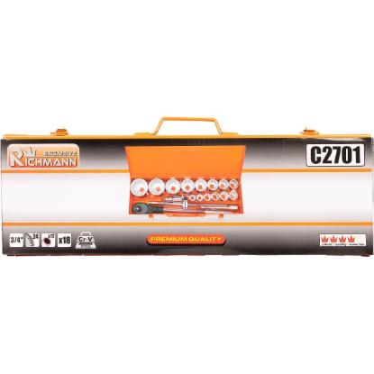 Prekės „Galvučių ir terkšlės rinkinys 3/4, 12 kampų, Richmann“ paveikslėlis