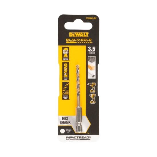 Prekės „Grąžtas metalui HEX 1/4, 3,5 mm, DeWALT“ paveikslėlis