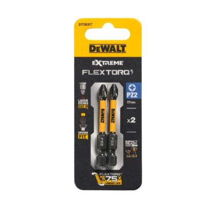 Prekės „Sukimo antgaliukai FLEXTORQ PZ2 57 mm, DeWALT, 2 vnt.“ paveikslėlis