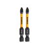 Prekės „Sukimo antgaliukai FLEXTORQ PH2, 57 mm, DeWALT, 2 vnt.“ paveikslėlis