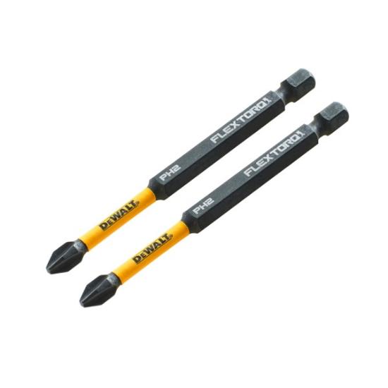 Prekės „Sukimo antgaliukai FLEXTORQ PH2 89 mm, DeWALT, 2 vnt.“ paveikslėlis
