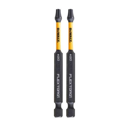 Prekės „Sukimo antgaliukai FLEXTORQ T20 89 mm, DeWALT, 2 vnt.“ paveikslėlis