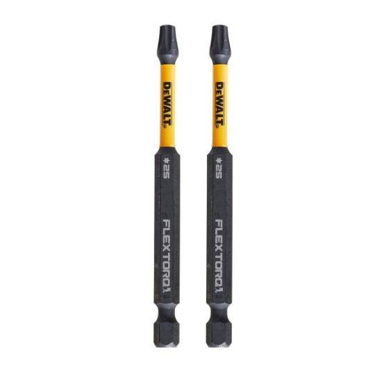 Prekės „Sukimo antgaliukai FLEXTORQ T25 89 mm, DeWALT, 2 vnt.“ paveikslėlis
