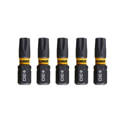 Prekės „Sukimo antgaliukai FLEXTORQ T30 25 mm, DeWALT, 5 vnt.“ paveikslėlis