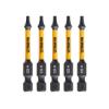 Prekės „Sukimo antgaliukai FLEXTORQ T10 57 mm, DeWALT, 5 vnt.“ paveikslėlis