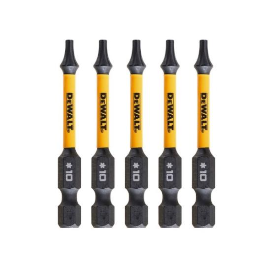 Prekės „Sukimo antgaliukai FLEXTORQ T10 57 mm, DeWALT, 5 vnt.“ paveikslėlis