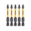 Prekės „Sukimo antgaliukai FLEXTORQ T15 57 mm, DeWALT, 5 vnt.“ paveikslėlis