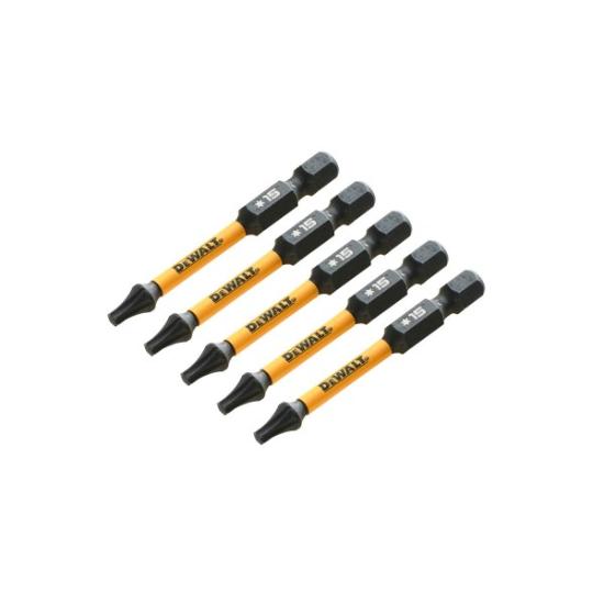 Prekės „Sukimo antgaliukai FLEXTORQ T15 57 mm, DeWALT, 5 vnt.“ paveikslėlis