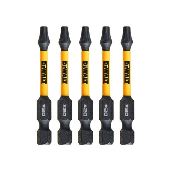 Prekės „Sukimo antgaliukai FLEXTORQ T20 57 mm, DeWALT, 5 vnt.“ paveikslėlis