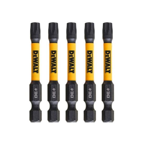 Prekės „Sukimo antgaliukai FLEXTORQ T30 57 mm, DeWALT, 5 vnt.“ paveikslėlis