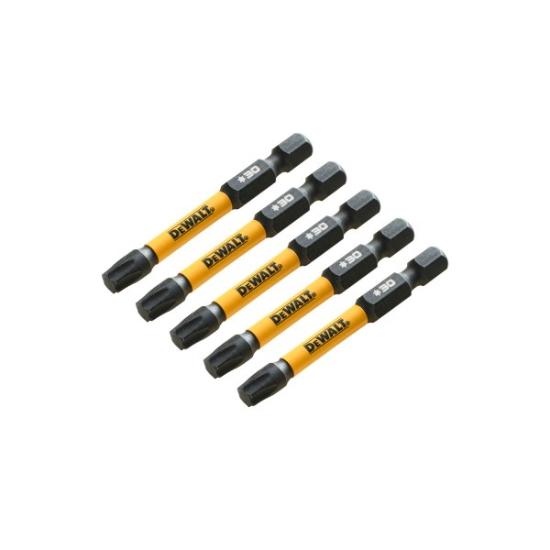 Prekės „Sukimo antgaliukai FLEXTORQ T30 57 mm, DeWALT, 5 vnt.“ paveikslėlis