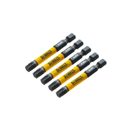 Prekės „Sukimo antgaliukai FLEXTORQ T40 57 mm, DeWALT, 5 vnt.“ paveikslėlis