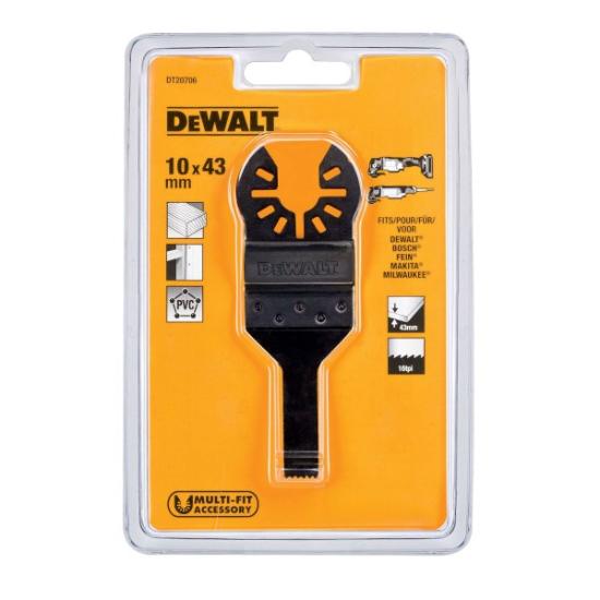 Prekės „Daugiafunkcinio įrankio geležtė 10mm x 43mm, DeWALT“ paveikslėlis